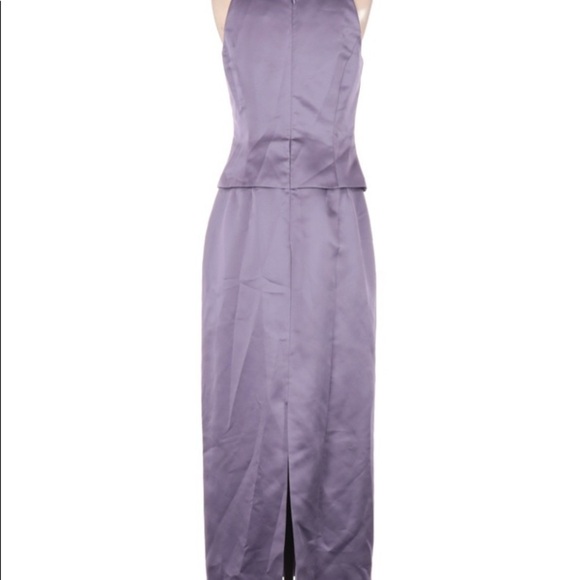 MICHAELANGELO LAVENDER HALTER NECKLINE GOWN 6 - Picture 2 of 4